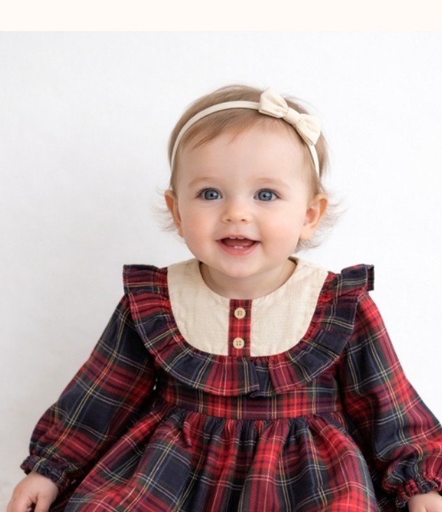 Charlotte Tartan Ruffle Dress