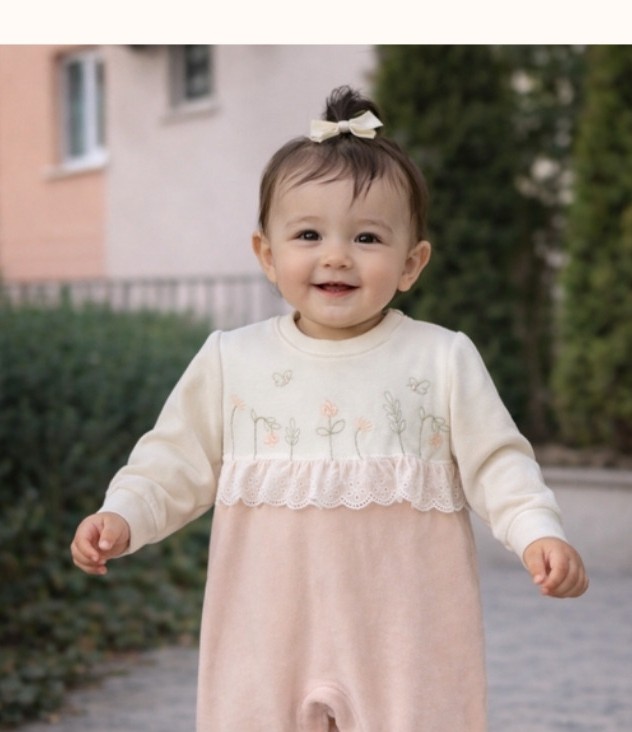 Petal Dream Footed Romper