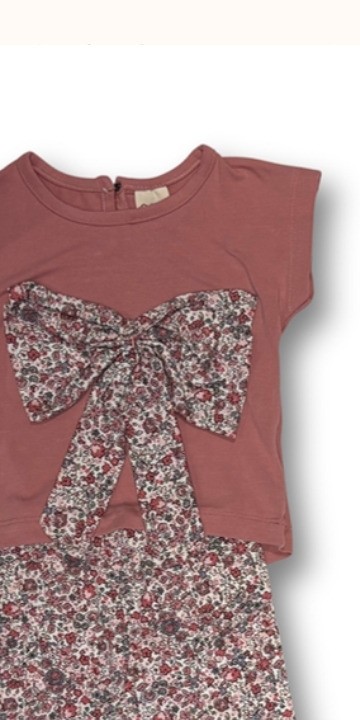 Roselle Bow Lounge Set – Blush Bloom