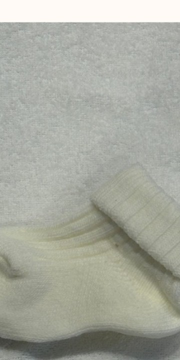 Soft Steps Cream Baby Ribbed Socks